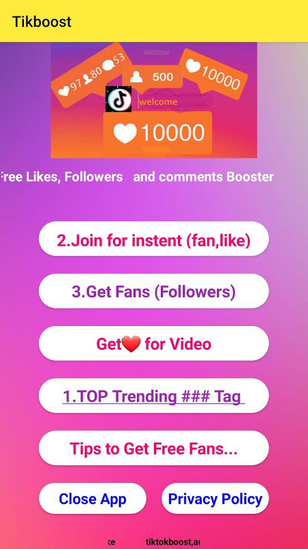 Screenshot 1 Tips For Get Fan